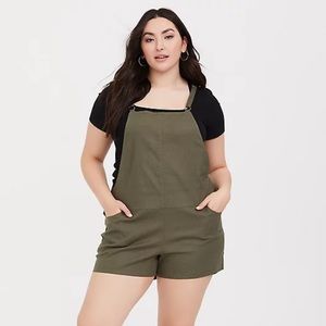 Torrid olive Linen shortall